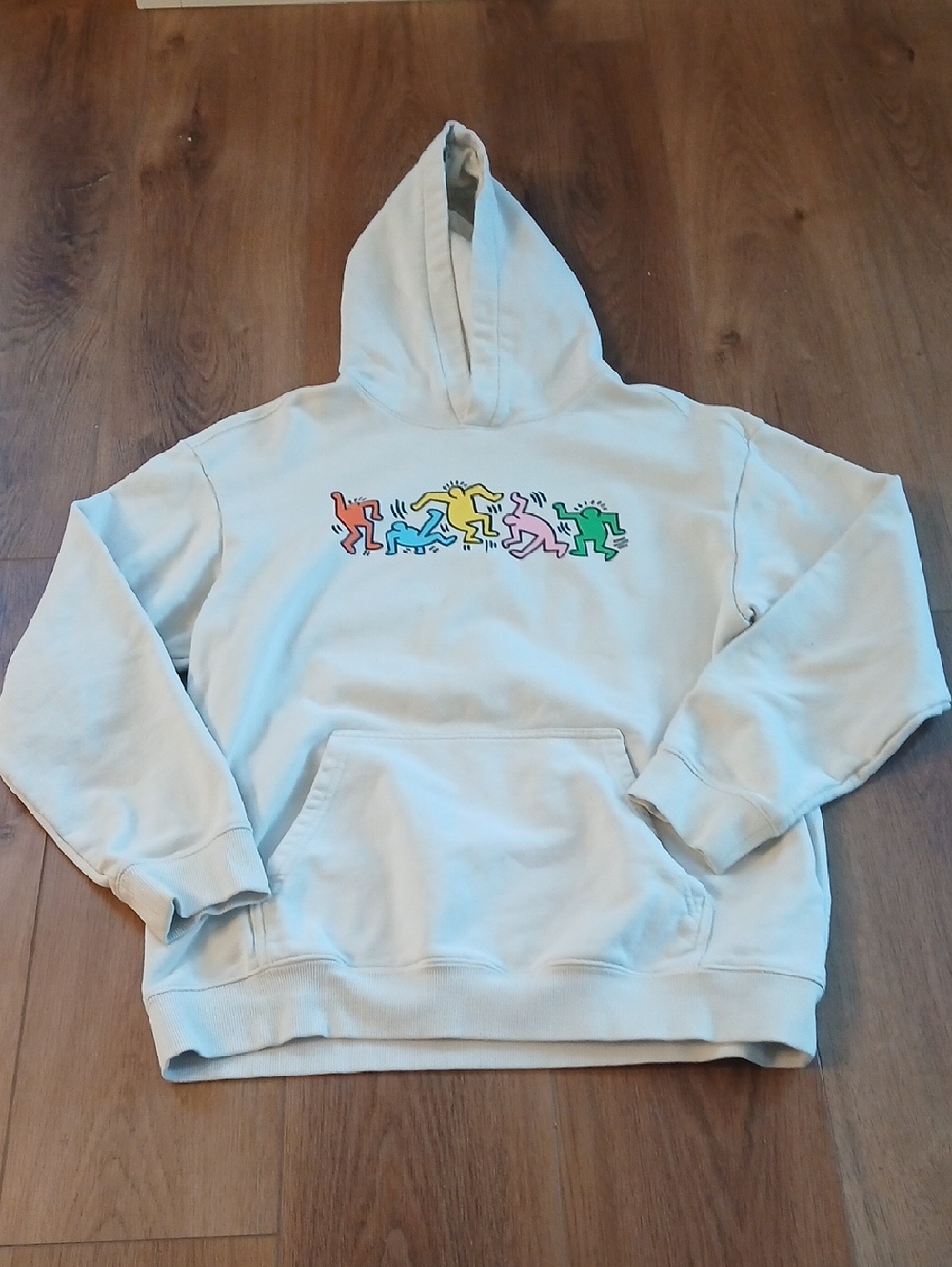 H&M Keith Haring Cream Hoodie